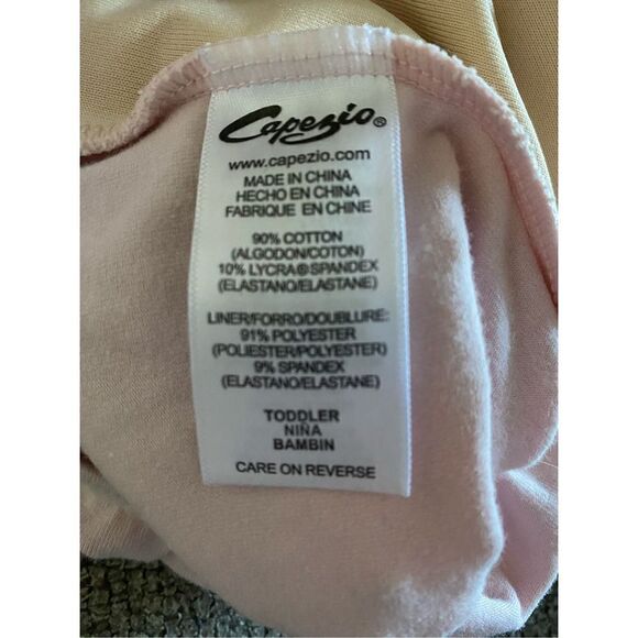 Capezio toddler girl pink leopard/ ballet/ dance/ gymnastics size 2 - Picture 3 of 3
